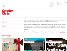 Tablet Screenshot of graphicclinic.com